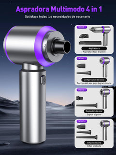 4-in-1 Cordless Car Vacuum & Air Duster