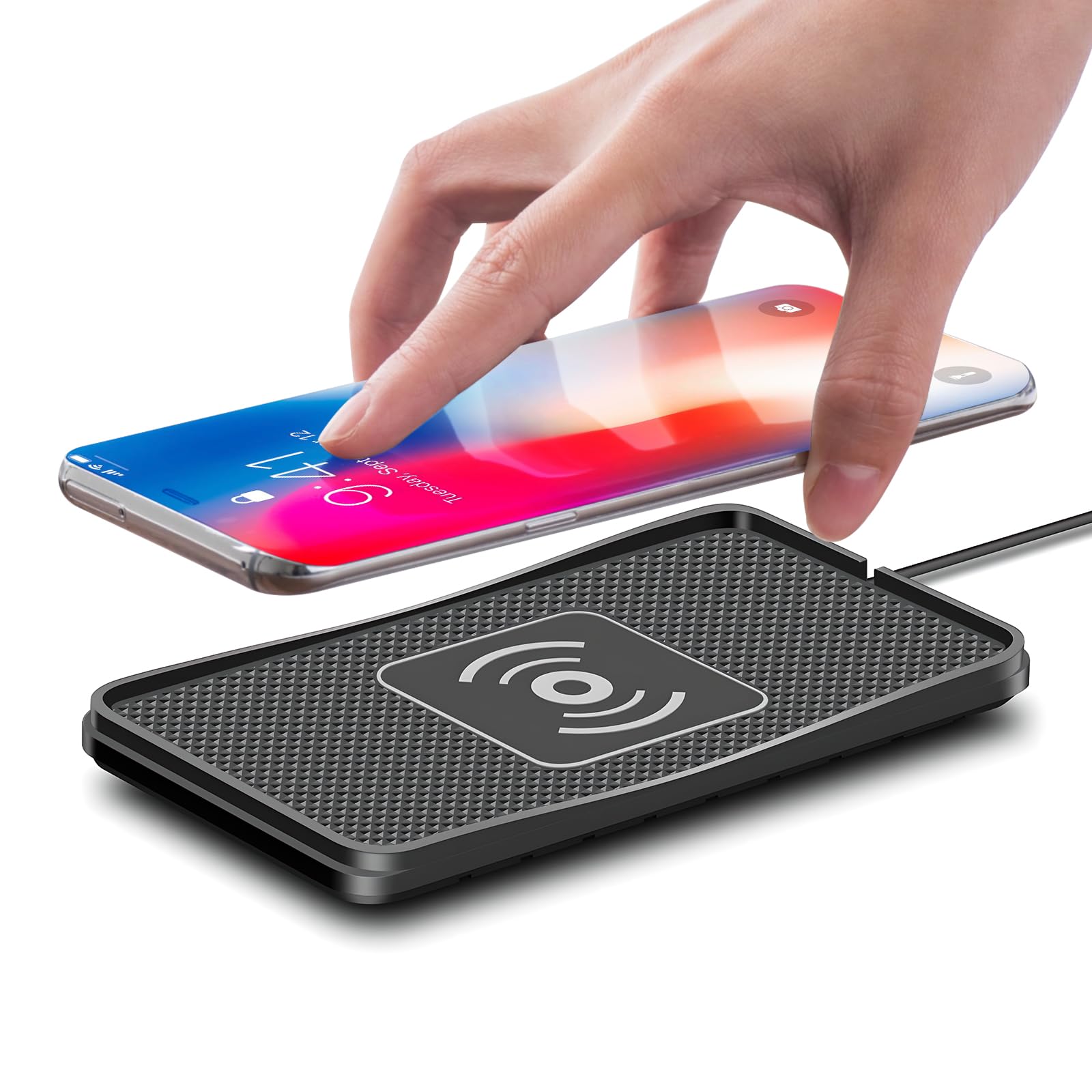 Wireless Car Charger, 20W Fast Charging Pad