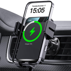 Auto-Clamping Wireless Car Charger Mount