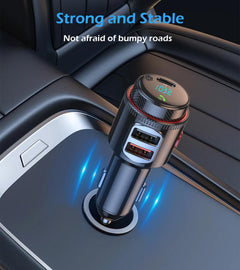 48W Bluetooth FM Transmitter with Fast Charging