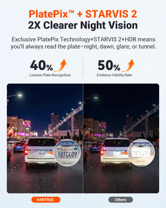 3-Channel STARVIS 2 Dash Cam with GPS & Night Vision