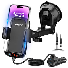 3-in-1 Bluetooth FM Transmitter with Phone Holder