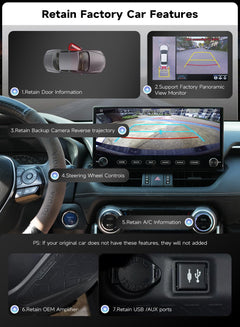 12.3" Car Stereo for Toyota RAV4 2019–2022