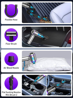 4-in-1 Cordless Car Vacuum & Air Duster