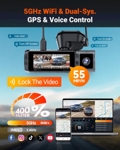 4-Channel STARVIS 2 Dash Cam with 360° View & GPS