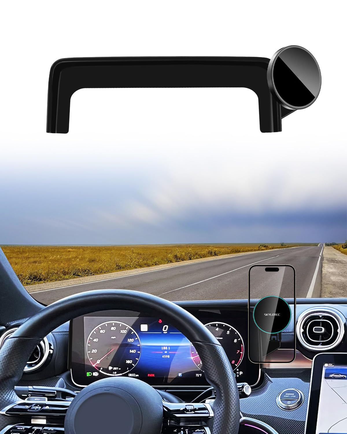 Phone Mount for Mercedes GLC & C-Class 12.3" Display