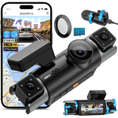 4-Channel STARVIS 2 Dash Cam with 360° View & GPS