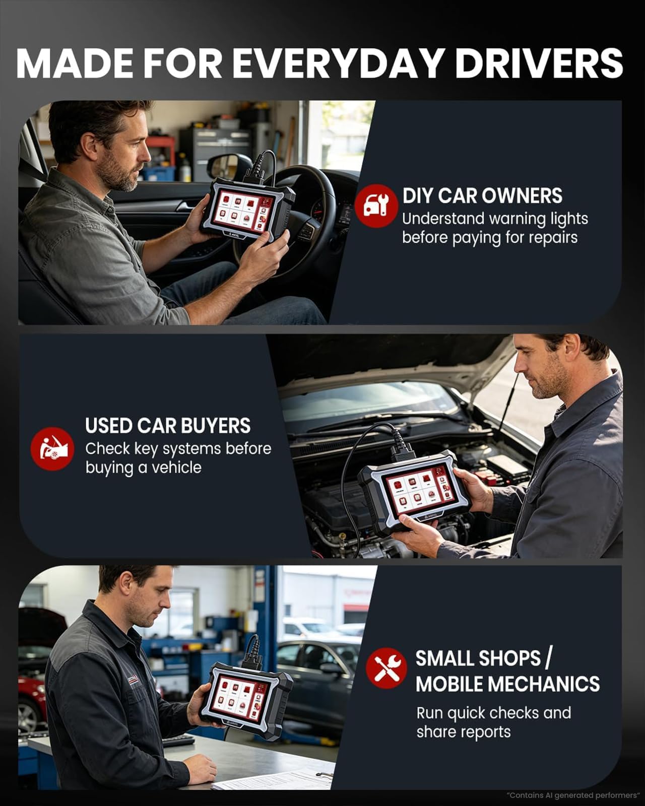 All System OBD2 Scanner with Reset Services