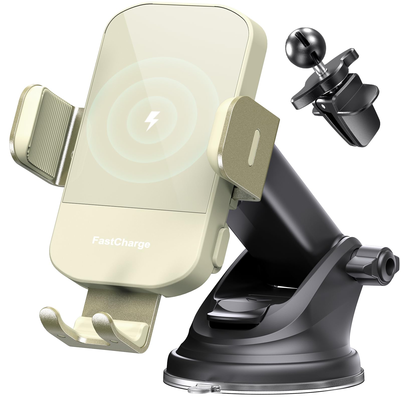 15W Auto-Clamping Wireless Car Charger Mount