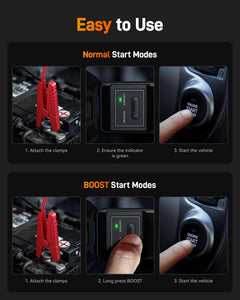 Jump Starter with Air Compressor & Fast Charging