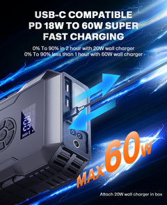 24000mAh Portable Car Jump Starter