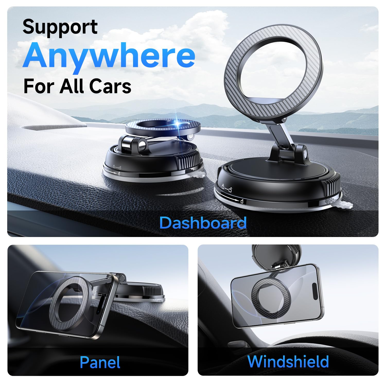 Magnetic Car Phone Mount for MagSafe