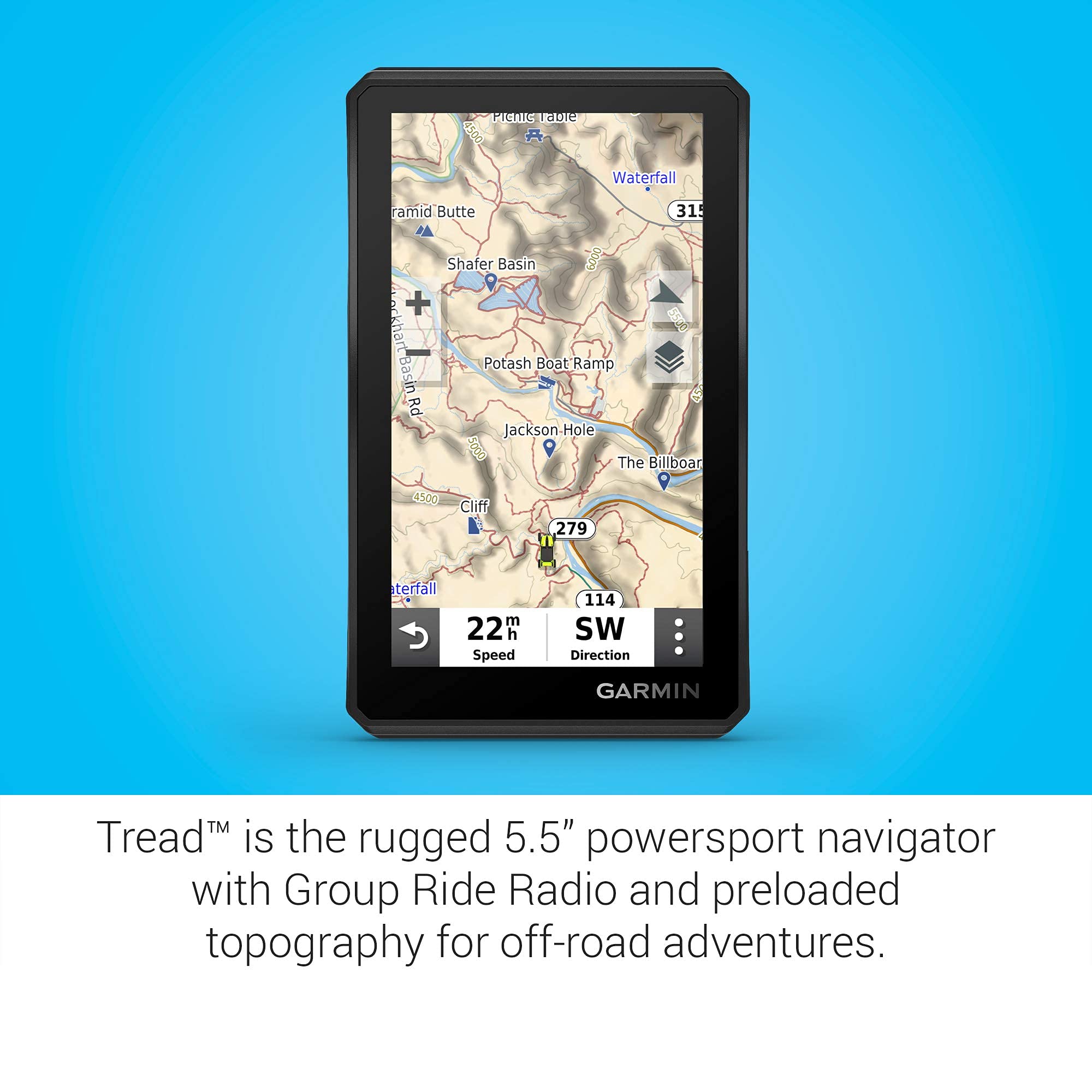 5.5" Off-Road GPS Navigator with Group Ride Radio