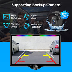 Double DIN Car Stereo with Wireless CarPlay & Android Auto