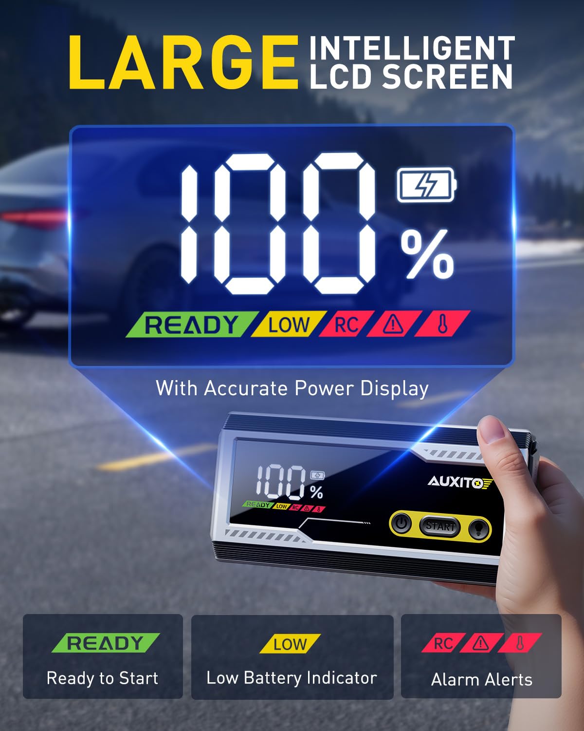 Portable Car Jump Starter Pack