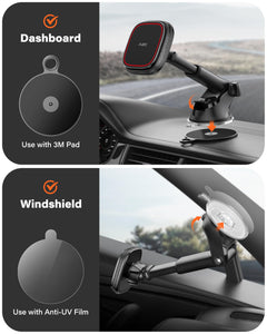 MagSafe Car Mount with Suction Cup Arm