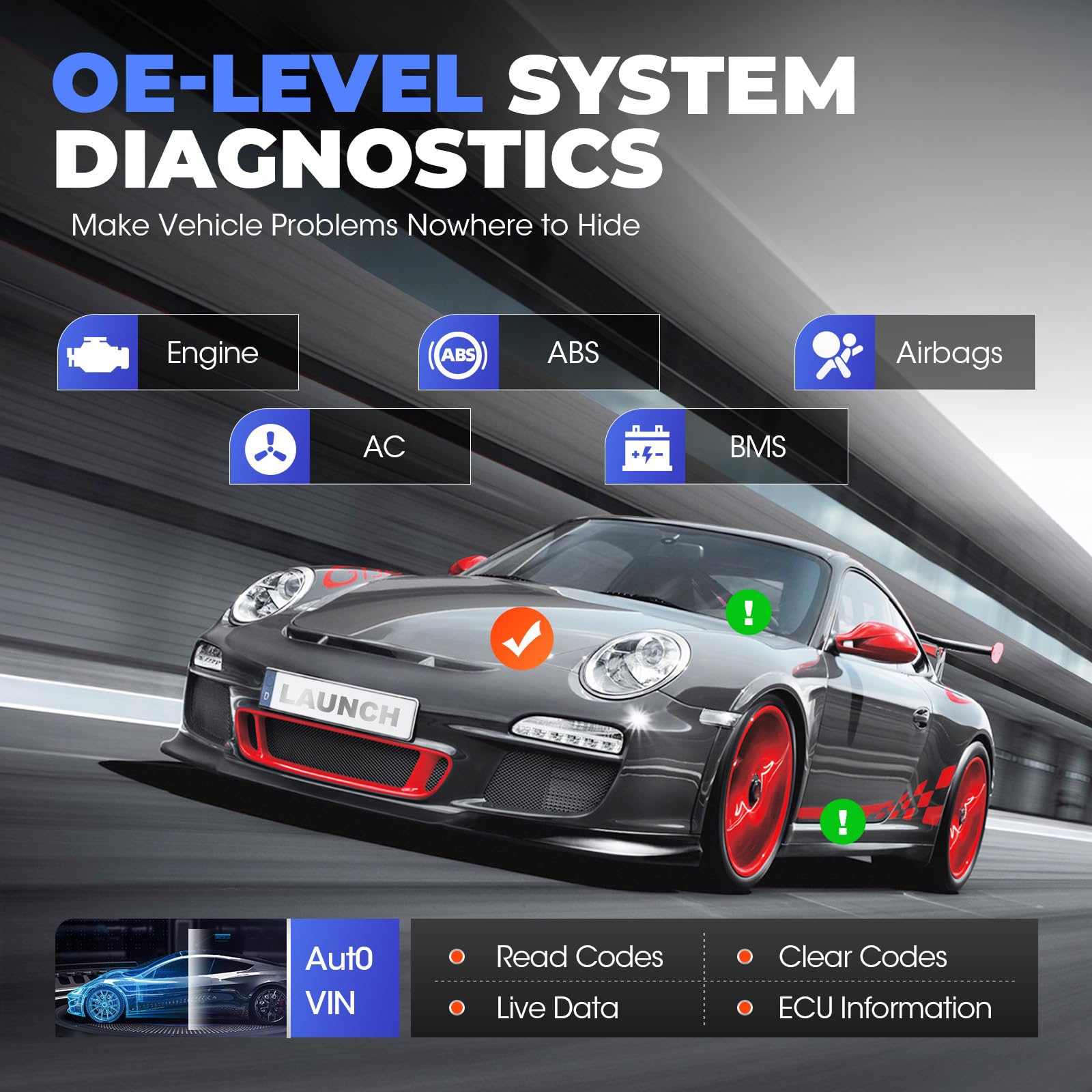 Bidirectional OBD2 Scanner with ECU Coding