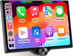 Double DIN Car Stereo with Wireless CarPlay & Android Auto