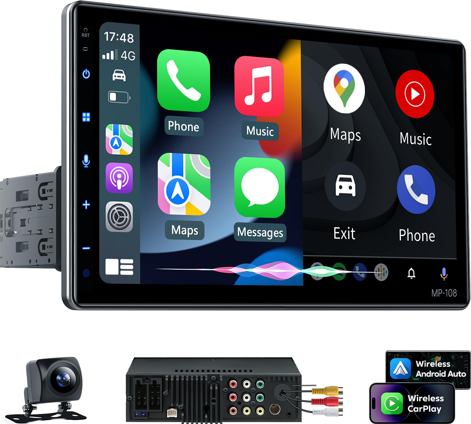 Wireless CarPlay & Android Auto Car Stereo