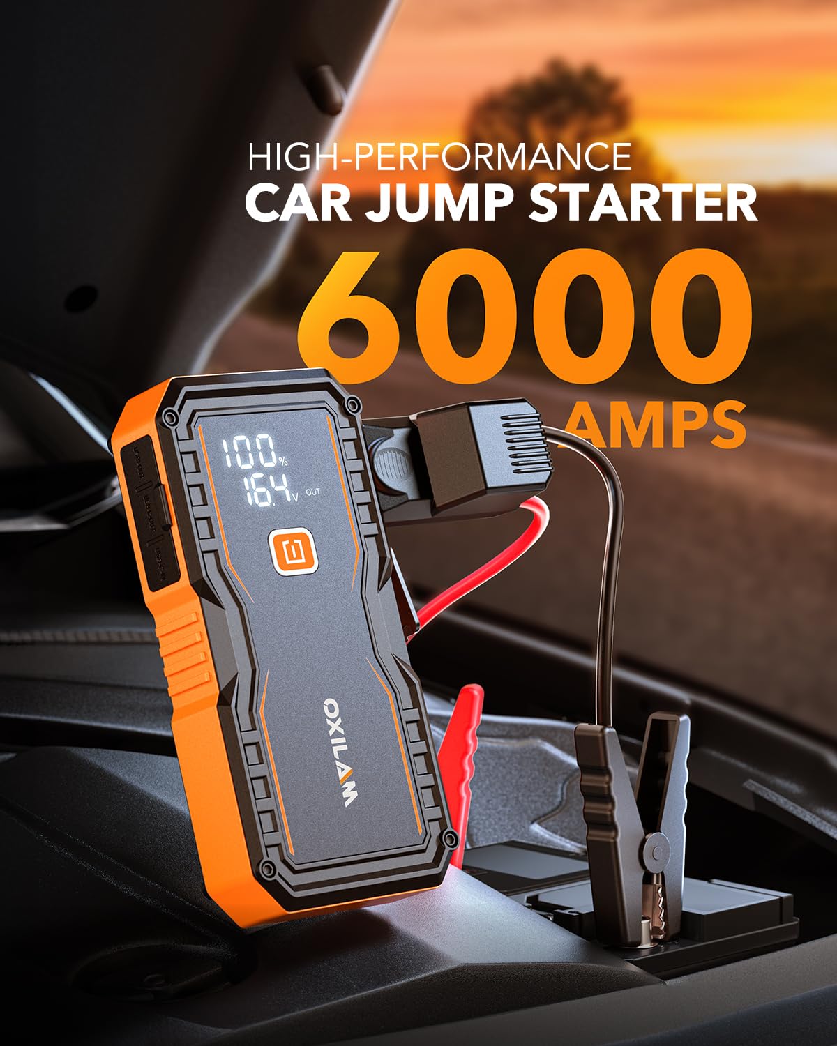6000A Portable Car Jump Starter