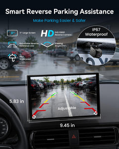 11" Wireless CarPlay Screen with 4K Dash Cam
