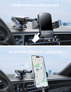 15W Auto-Clamping Wireless Car Charger Mount