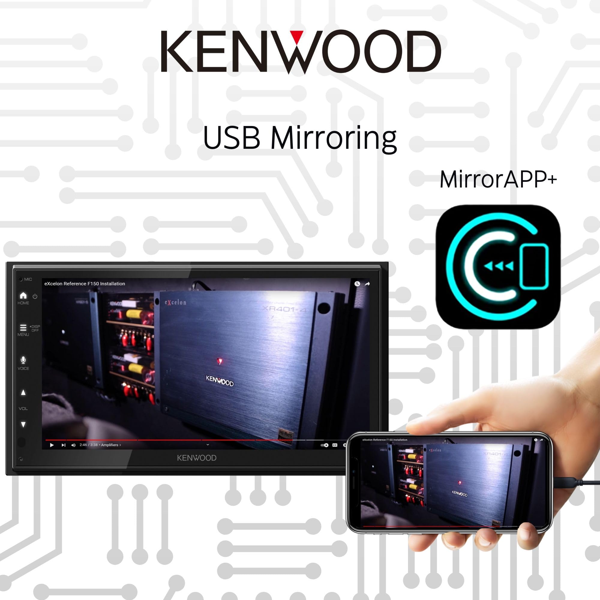 6.8" Car Stereo with CarPlay & Android Auto
