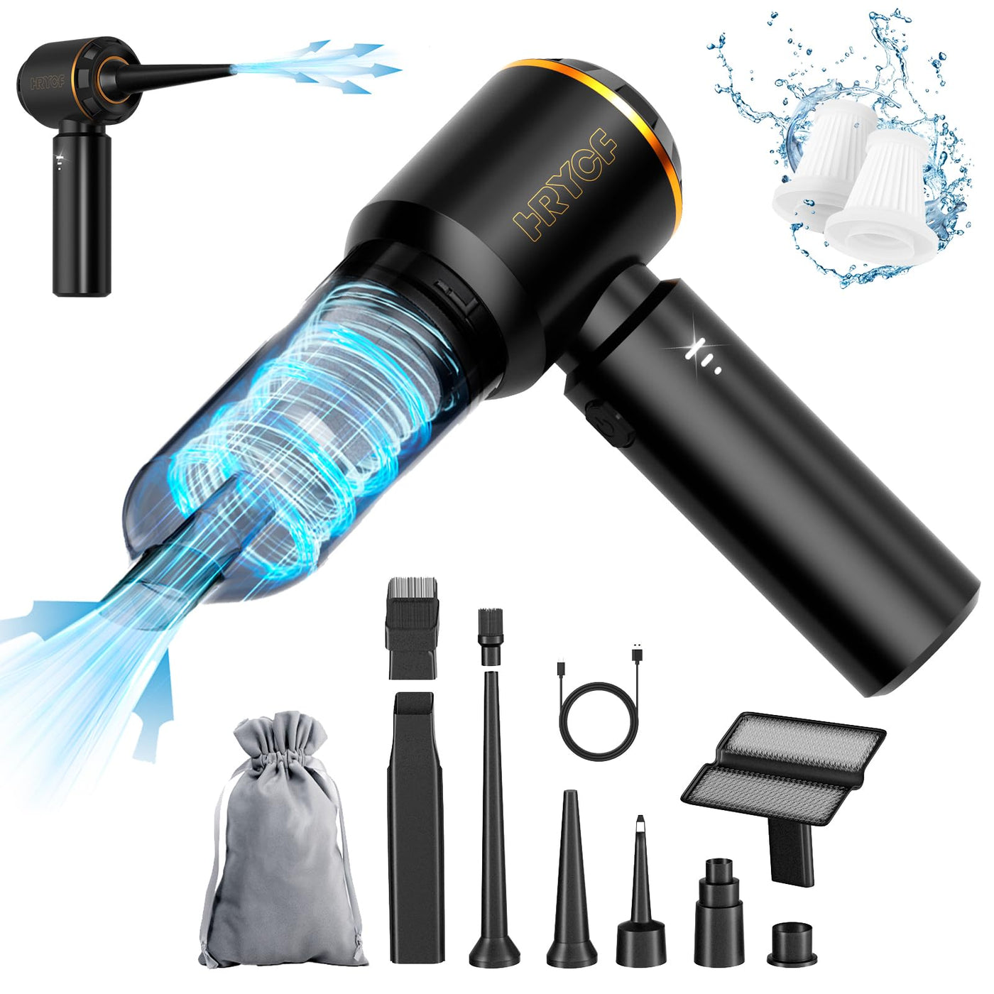 4-in-1 Cordless Handheld Car Vacuum Cleaner