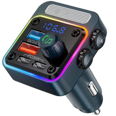 54W Bluetooth FM Transmitter Car Charger