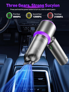 4-in-1 Cordless Car Vacuum & Air Duster