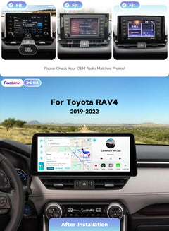 12.3" Android Car Stereo for Toyota RAV4 2019–2022