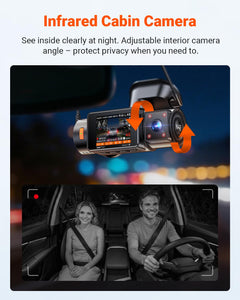 3-Channel STARVIS 2 Dash Cam with GPS & Night Vision