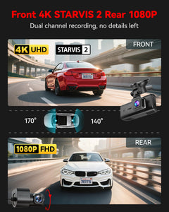 4K STARVIS 2 Dash Cam with GPS & Touch Screen