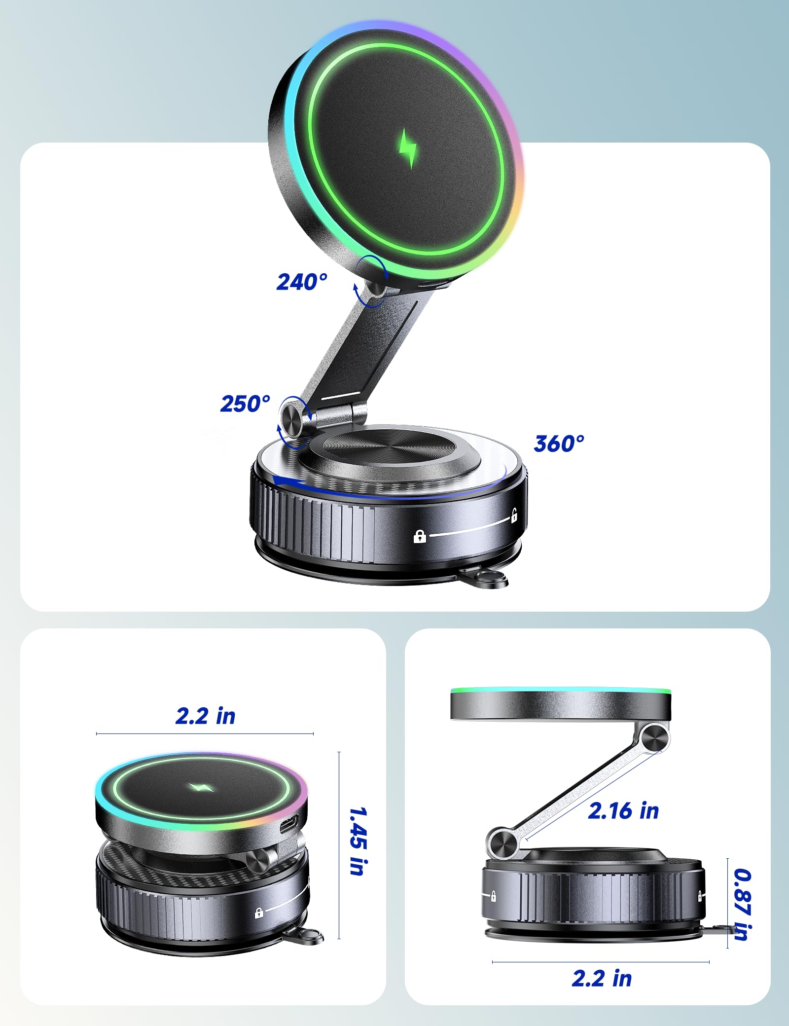visnfa for Magsafe Car Mount Charger