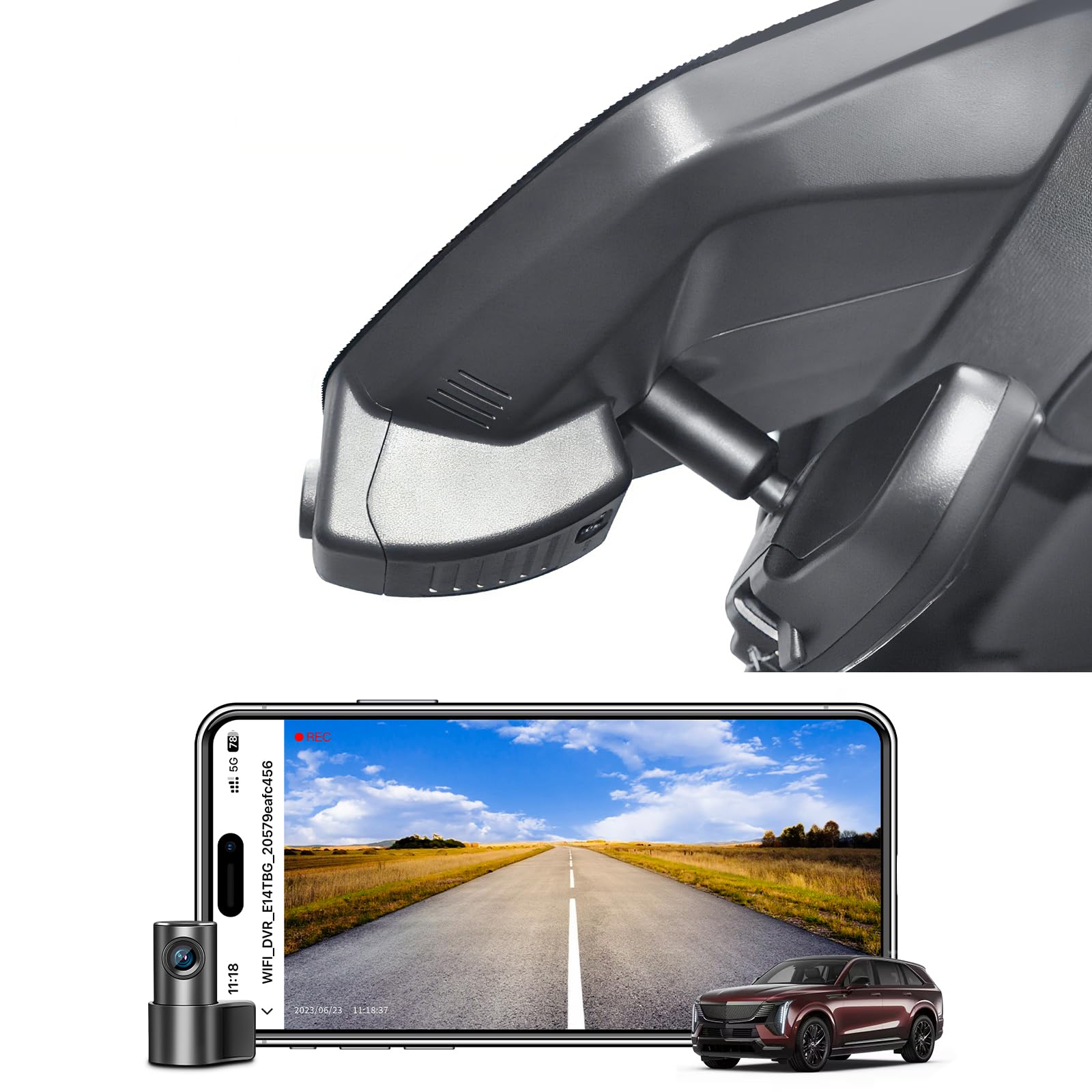Mangoal 4K Dash Cam fit Cadillac Escalade