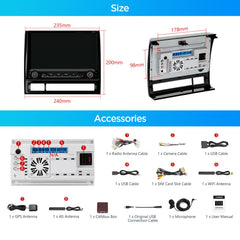 XTRONS 9" Android 14 Car Stereo for Toyota