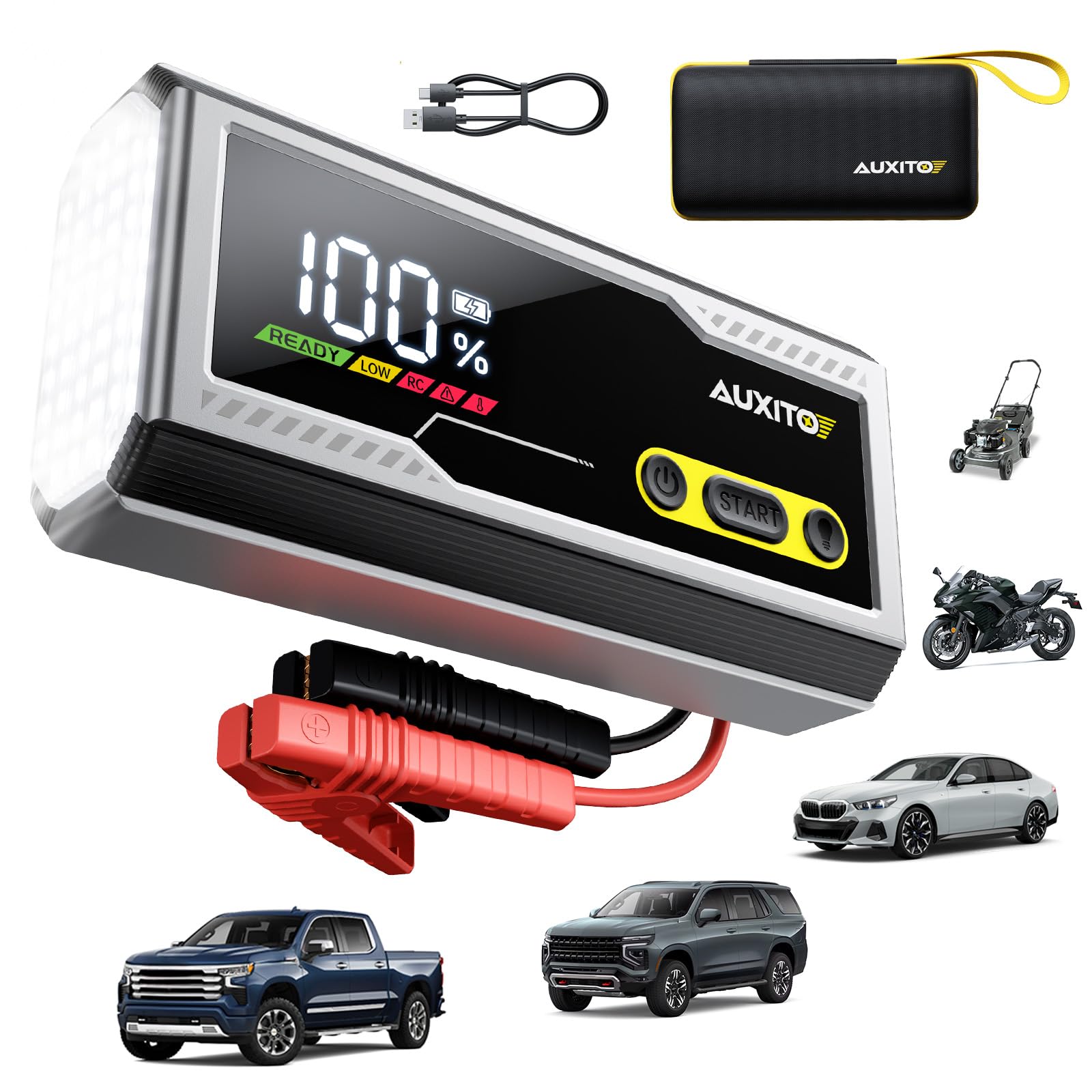Portable Car Jump Starter Pack