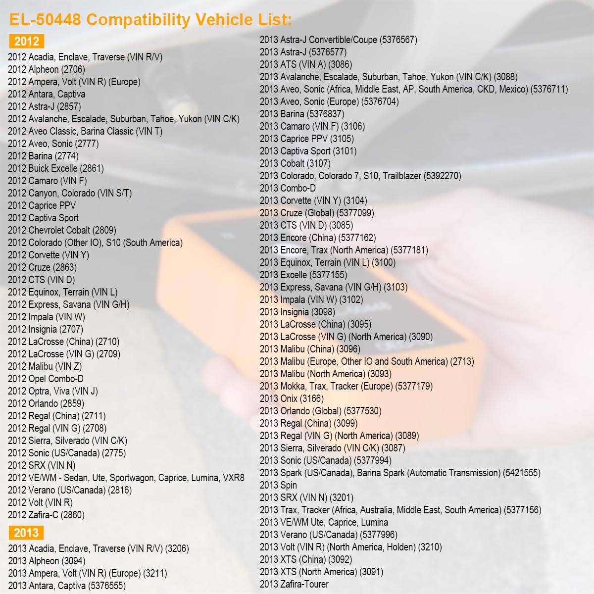 TPMS Relearn Tool for GM Vehicles