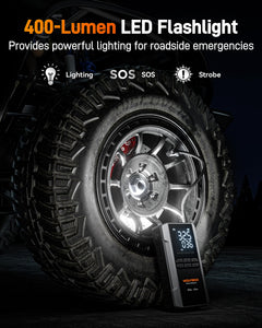 Jump Starter with Air Compressor & Fast Charging