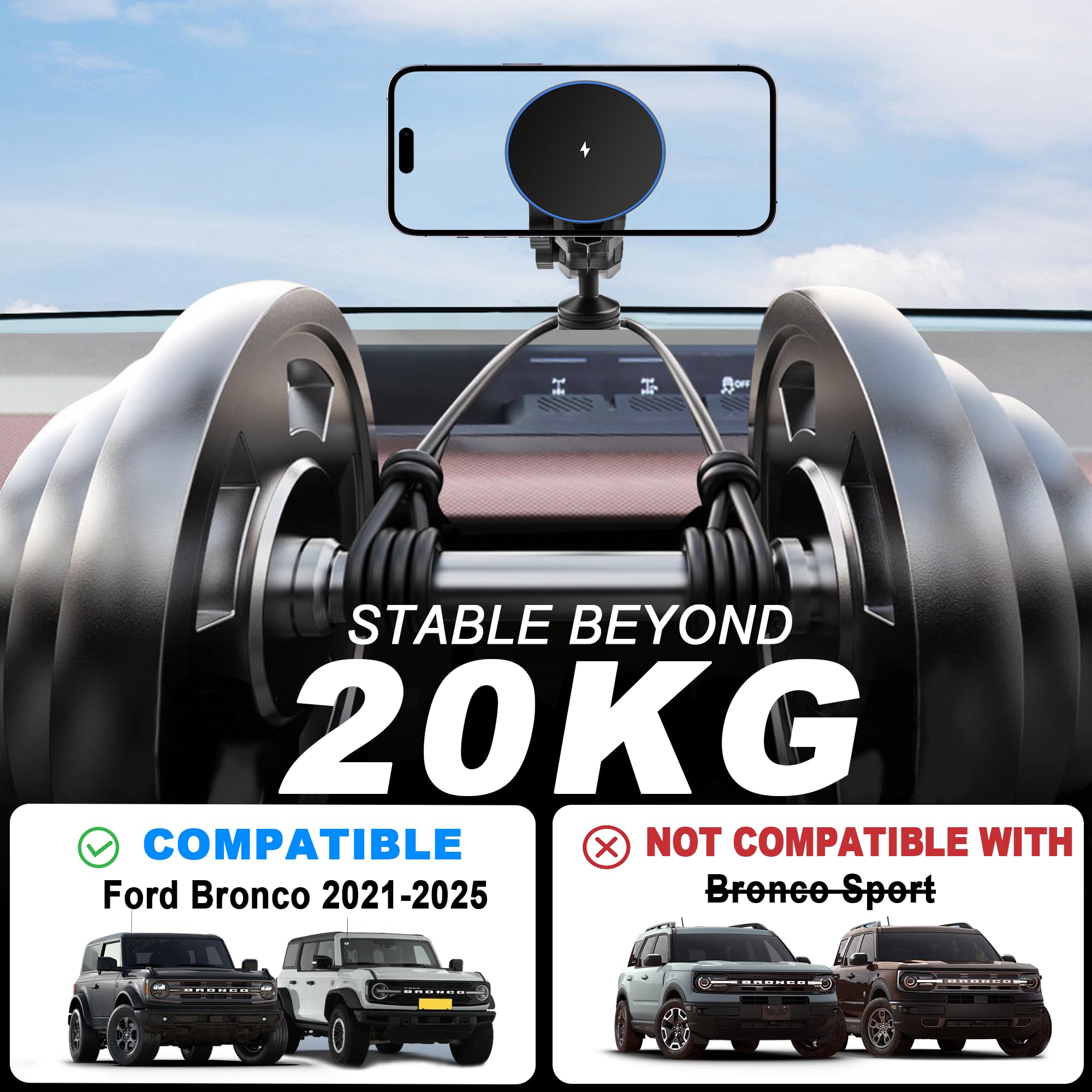 Phone Mount for Ford Bronco 2021–2025