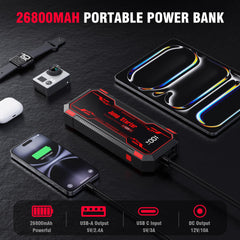 6000A Portable Car Jump Starter Pack