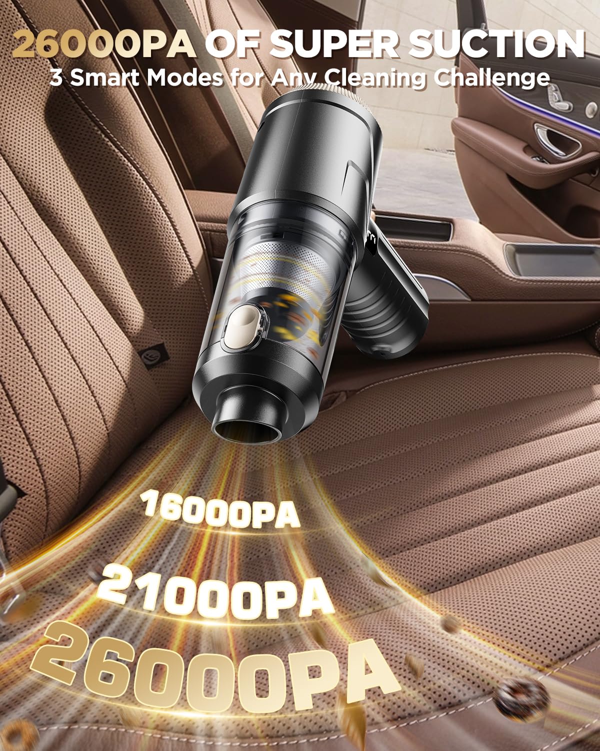 4-in-1 Portable Car Vacuum Cleaner