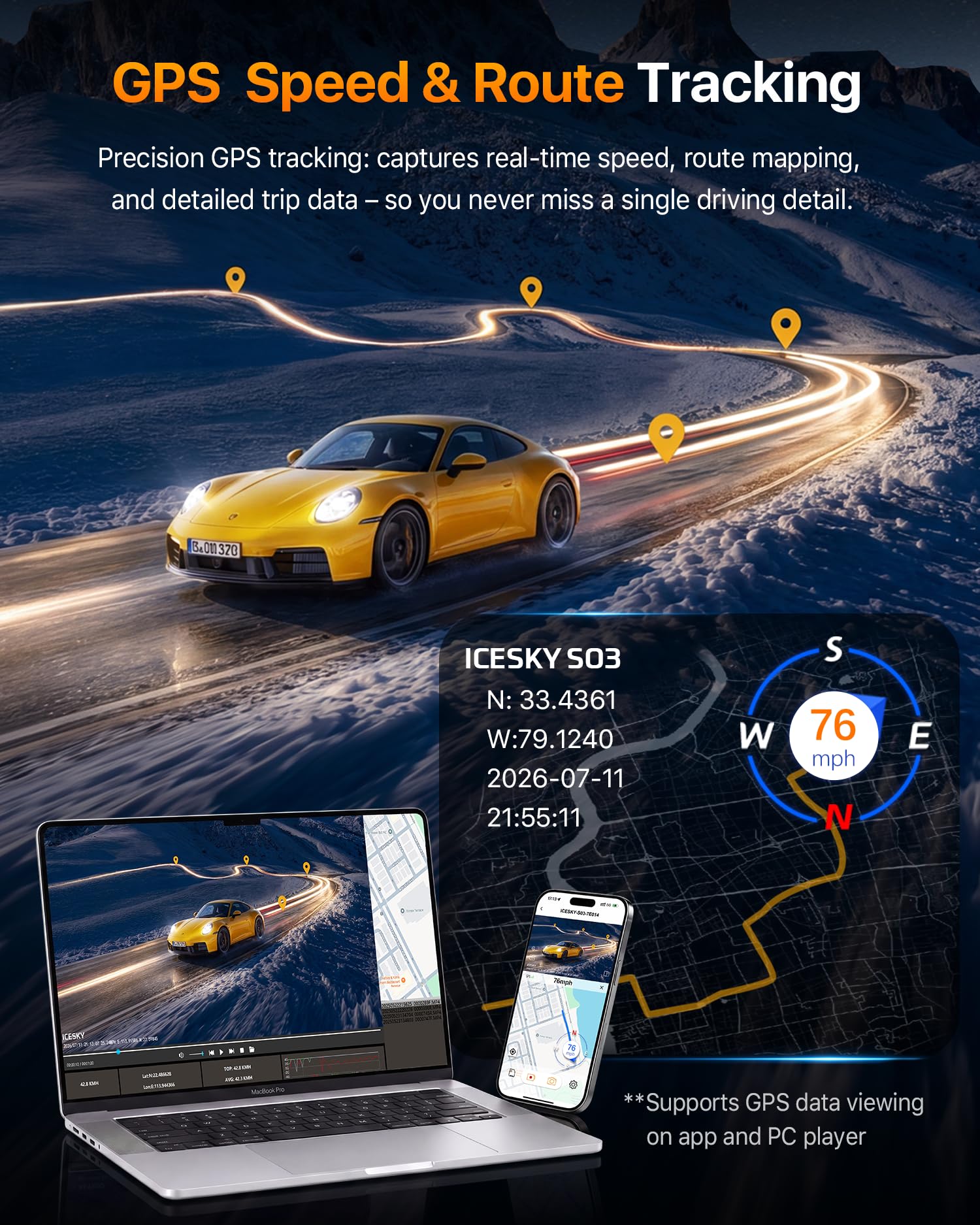 4-Channel 360° 4K Dash Cam with GPS & IR Night Vision