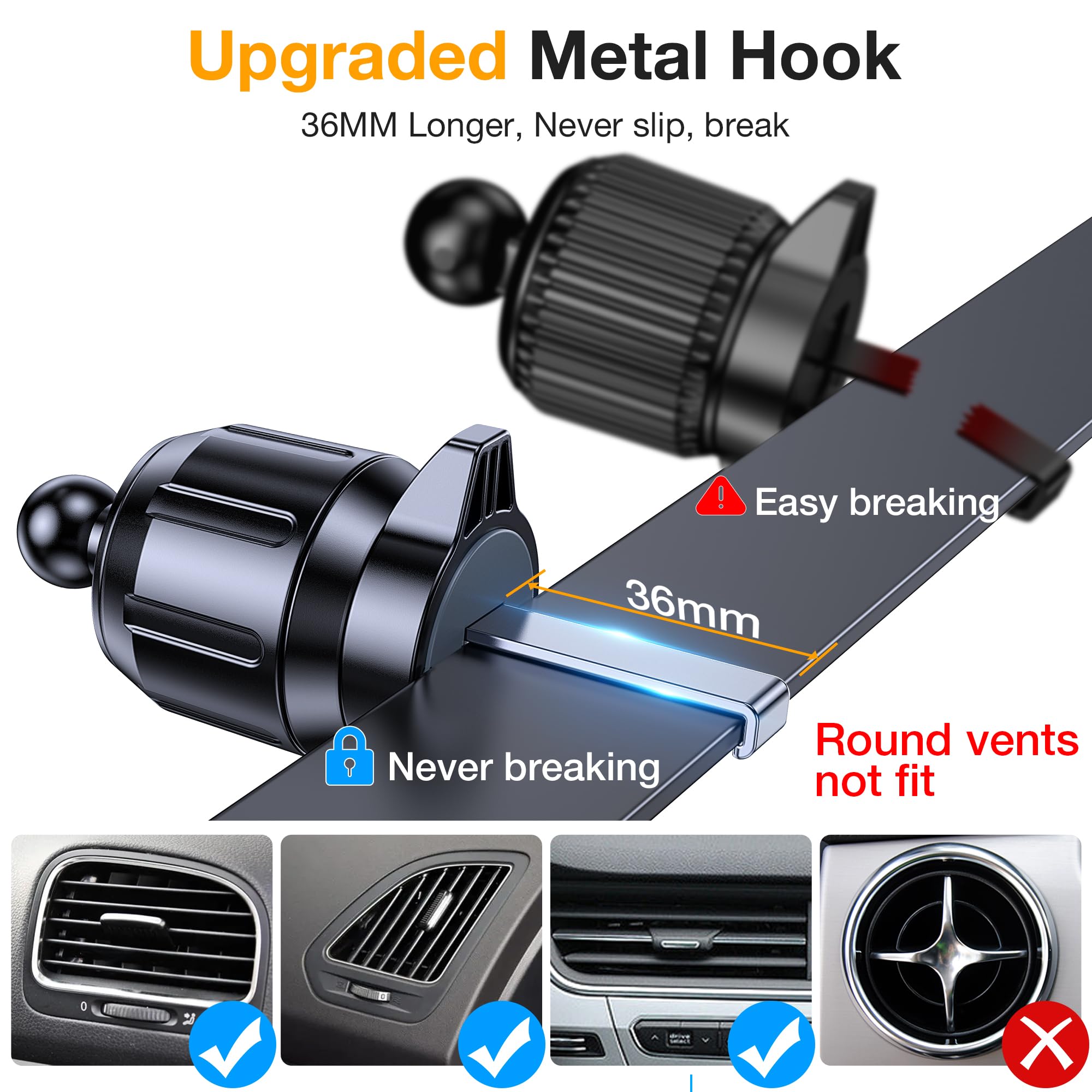 360° Suction Car Phone Mount