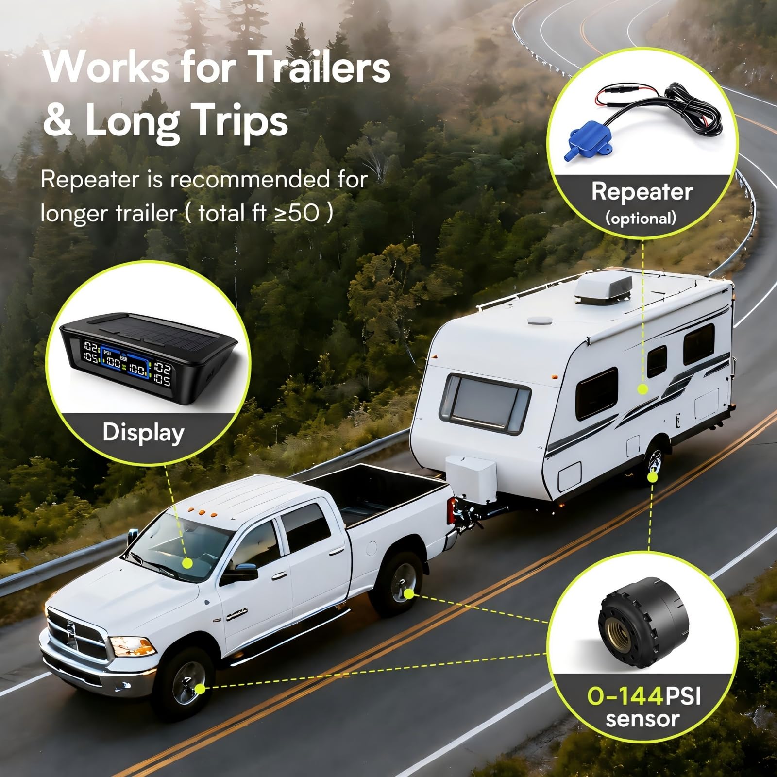 Tymate TM12 TPMS 4 sensors + 6 sensors