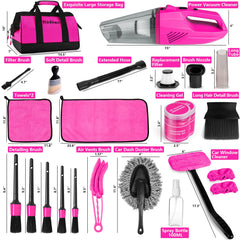 Car Vacuum Detailing Kit with Brush Set
