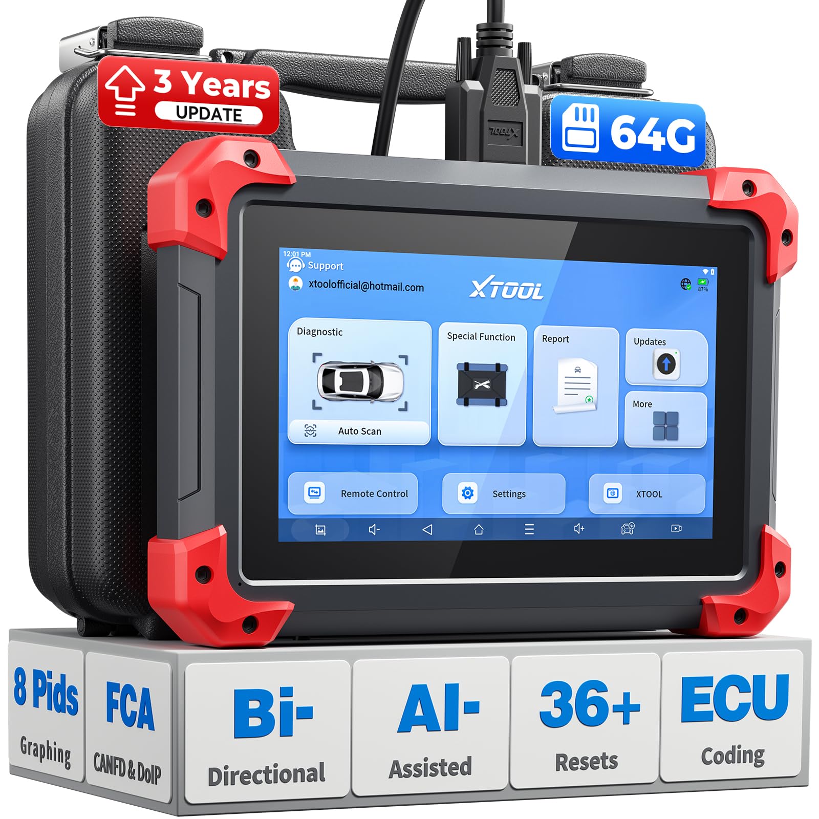 Bidirectional OBD2 Scanner with ECU Coding