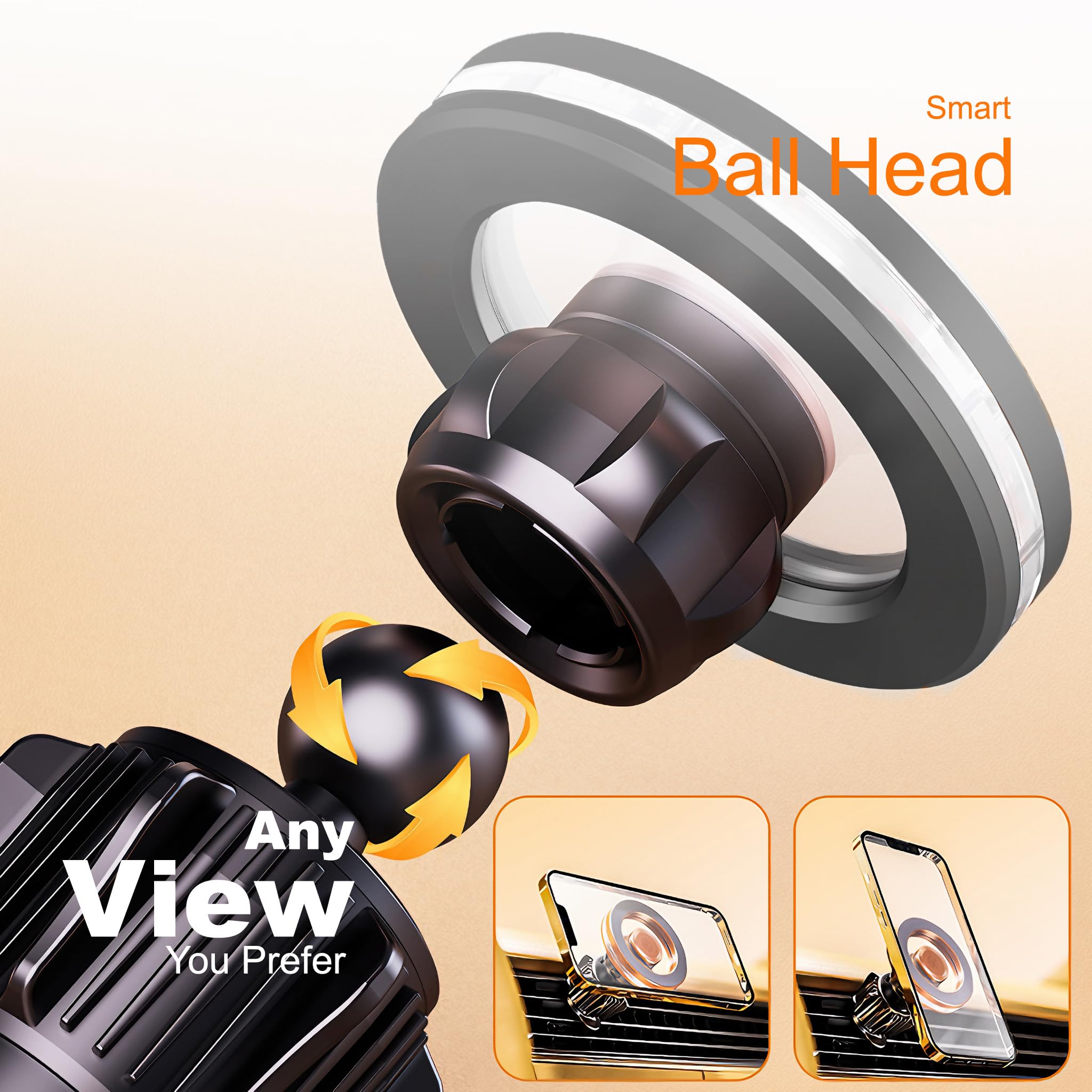Magnetic Air Vent Car Mount for MagSafe