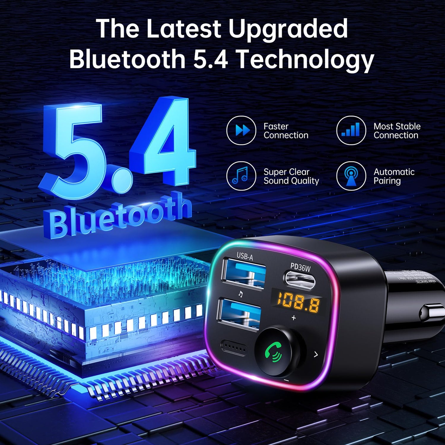Syncwire Bluetooth Transmitter Car Adapter