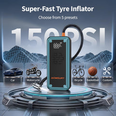 5000A Jump Starter with Air Compressor